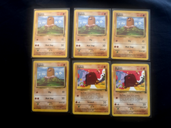 Pokemon Diglett Card Lot Base Set 2 Team Rocket WOTC Vintage Unlimited x6 - Image 1