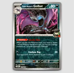 Team Rocket's Golbat (Reverse) - DRI 121/182 - Uncommon NM SV10: Destined Riva - Image 1