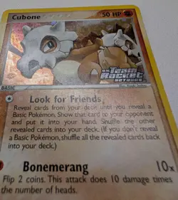 Pokemon Card Team Rocket Returns Cubone 51/109 Reverse Holo Common - Image 4