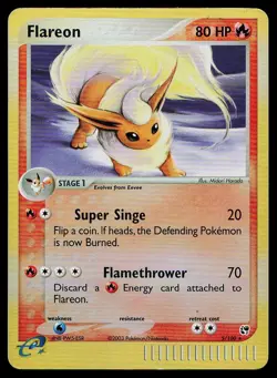 Pokemon Card Sandstorm Flareon 5/100 Reverse Holo Rare - Image 1
