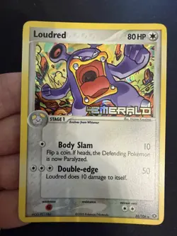 Pokemon TCG Loudred 35/106 Reverse Holo 2005 EX Emerald Stamped - NM - Image 1