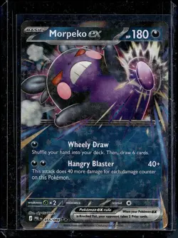 2x Morpeko ex 055/084 Double Rare Pitch Black NM English Pokemon Card - Image 1