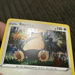 2020 Pokemon Sword & Shield (COSMOS) Snorlax Rare Holo 140/202 LP - Image 3