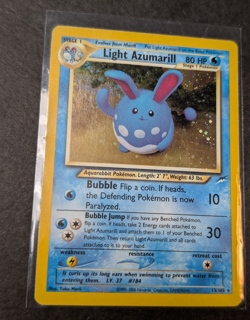 Nintendo Pokemon TCG Light Azumarill 13/105 Neo Destiny Holo Unlimited Rare - Image 1