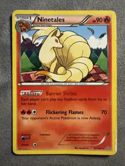 Ninetales 21/160 Rare XY - Primal Clash Pokemon Card - Image 1