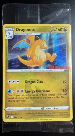 Pokemon Dragonite 131/195 Gamestop Exclusive Stamped Promo Sealed - Image 1