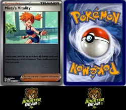 Misty's Vitality (Reverse Holo) 080/084 Pitch Black UC Pokemon NM/M ENG - Image 3
