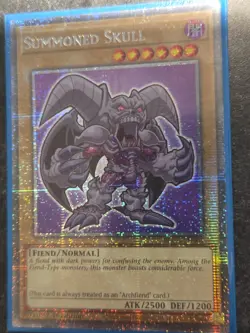 YUGIOH Summoned Skull (BLGG-EN001) Starlight Rare 1st Edition Chibi Artwork NM - Image 1
