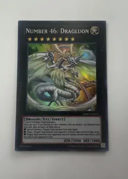 Number 46 Dragluon SHSP-EN050 Super Rare Unlimited NM YuGiOh Shadow Specters - Image 1