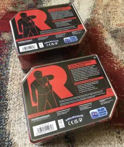 Pokemon TCG Sealed Destined Rivals Team Rocket Tin Lot of 2 New Persian Nidoking - Image 2