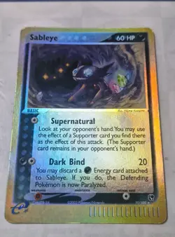 Pokemon TCG Sableye EX Sandstorm Holo Card 10/100 Sandstorm - Image 5
