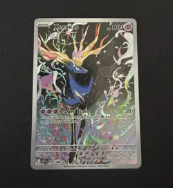 Nintendo Pokemon TCG Crown Zenith Xerneas 091/086 Full Art Holo Rare - Image 1