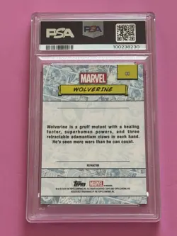 2024 Topps Chrome Marvel Wolverine Refractor #88 PSA 9 MINT (LOW POP) - Image 2