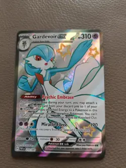 Pokemon Gardevoir EX Holo Card Paldean Fates Series 217/091 NM Condition - Image 1