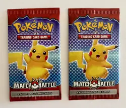 2022 Pokemon Match Battle McDonalds Promo Sealed Booster Pack x2 - Image 1