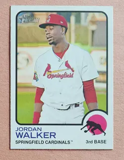 Jordan Walker 2022 Topps Heritage Minor League Prospect Card #46 - Image 1