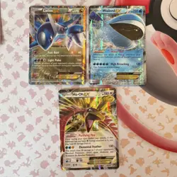 Pokemon TCG 3 Card Lot EX Foil Latios Wailord Ho-Oh XY XY122 XY160 English - Image 1