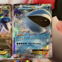 Pokemon TCG 3 Card Lot EX Foil Latios Wailord Ho-Oh XY XY122 XY160 English - Image 3