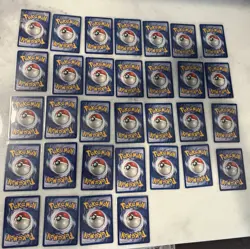 COMPLETE All 32 Fossil Uncommon & Common Pokemon Card Set LP+ Condition - Image 2