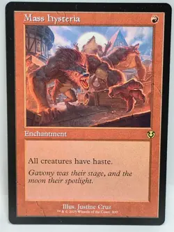 MTG Mass Hysteria [Innistrad Remastered] Near Mint - Image 1
