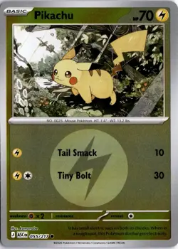 Pikachu (Energy Symbol Pattern) 055/217 ME: Ascended Heroes Pokemon Card TCG - Image 1