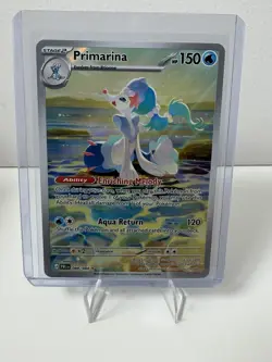 Primarina 088/084 IR Pokemon Pitch Black Full Art Illustration Rare Pokemon TCG - Image 1