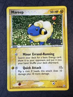 Mareep 67/109 Team Rocket Returns Reverse Holo Stamp Pokemon - Image 1