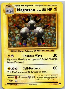 Magneton 38/108 Holo Rare Evolutions Pokemon - Image 1