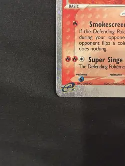 Pokemon TCG Magmar ex 100/109 Ruby & Sapphire Ultra Rare Holo English 2003 - Image 2