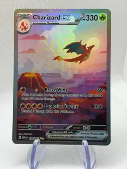 Custom Made Charizard ex 199/165 SIR Pokemon High Quality Texture NM - Image 1