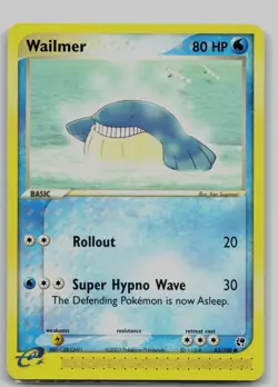 Wailmer 83/100 Common Sandstorm Pokemon Moderately Played - Image 1