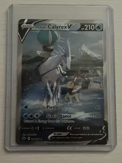 Pokemon Chilling Reign: Ice Rider Calyrex V 164/198 (Alternate Full Art) *Mint - Image 1