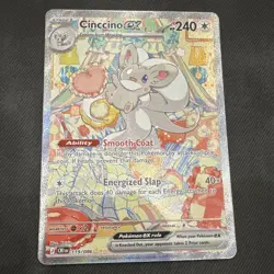 Cinccino ex 119/086 SV Chaos Rising Double Rare Full Art Holo Japanese - Image 1