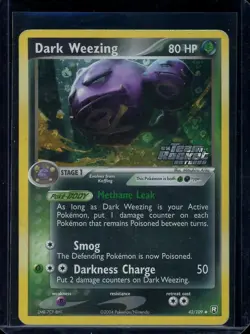 Dark Weezing Pokemon 2004 EX Team Rocket Returns Reverse Holo Stamped 42/109 HP - Image 1