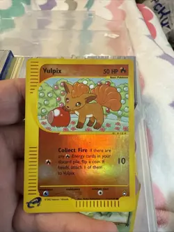 Vulpix 116/147 Reverse Foil Aquapolis Pokemon 2002 Small Crease On Part See Pics - Image 1