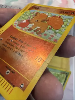 Vulpix 116/147 Reverse Foil Aquapolis Pokemon 2002 Small Crease On Part See Pics - Image 2