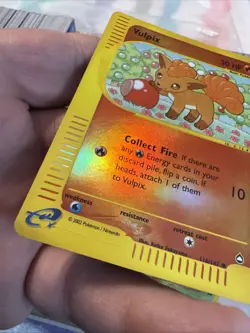 Vulpix 116/147 Reverse Foil Aquapolis Pokemon 2002 Small Crease On Part See Pics - Image 4