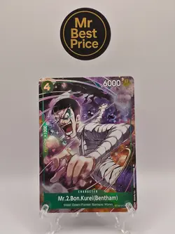 Mr.2.Bon.Kurei(Bentham) (Full Art) ST30-013 Starter Deck One Piece NM - Image 1