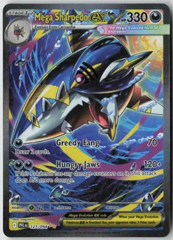 Mega Sharpedo ex 127/094 Phantasmal Flames Pokemon Holo NM - Image 1