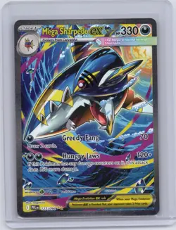 Mega Sharpedo ex 127/094 Phantasmal Flames Pokemon Holo NM - Image 1