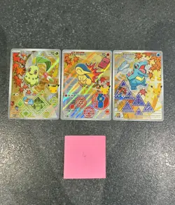Pokemon First Partner Series 2 Johto Chikorita 046 Cyndaquil 047 Totodile 048 #4 - Image 1