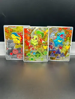 Pokemon First Partner Series 2 Johto 046 Chikorita 047 Cyndaquil 048 Totodile - Image 1