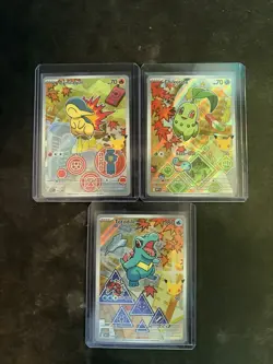 Pokemon First Partner Series 2 Johto Chikorita 046 Cyndaquil 047 Totodile 048 - Image 1