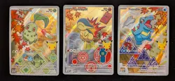 Pokemon First Partner Series 2 Johto Chikorita 046 Cyndaquil 047 Totodile 048 - Image 1