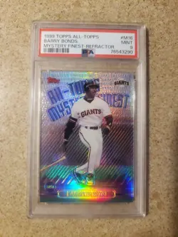 ⚾1999 Topps All-Topps Mystery Finest BARRY BONDS #M16 Refractor PSA 9 MINT - Image 1