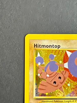 Hitmontop Holo 3/75 - Neo Discovery - Vintage Pokemon Card - DAMAGED (Creased) - Image 2