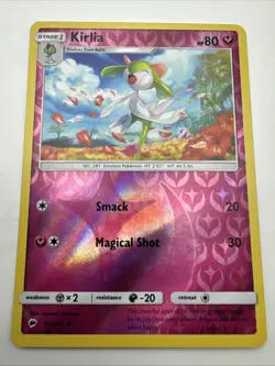 REVERSE HOLO Pokemon Sun & Moon Burning Shadows TCG Card Kirlia 92/147 - Image 1