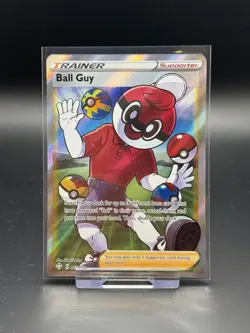 Ball Guy 065/072 Shining Fates Ultra Rare Near Mint Pokemon Card TCG - Image 1