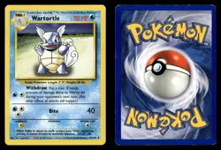 Wartortle 42/102 Uncommon Base Set Unlimited Pokemon Card - 3 - Image 1