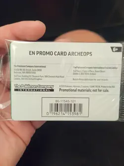 Archeops 051/086 Chicago Field Museum Pokemon Fossil Museum Exclusive Promo Card - Image 2